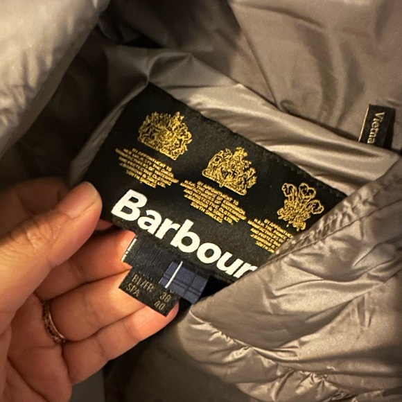 Barbour Silver Puffer Jacket - Picture 5 of 6